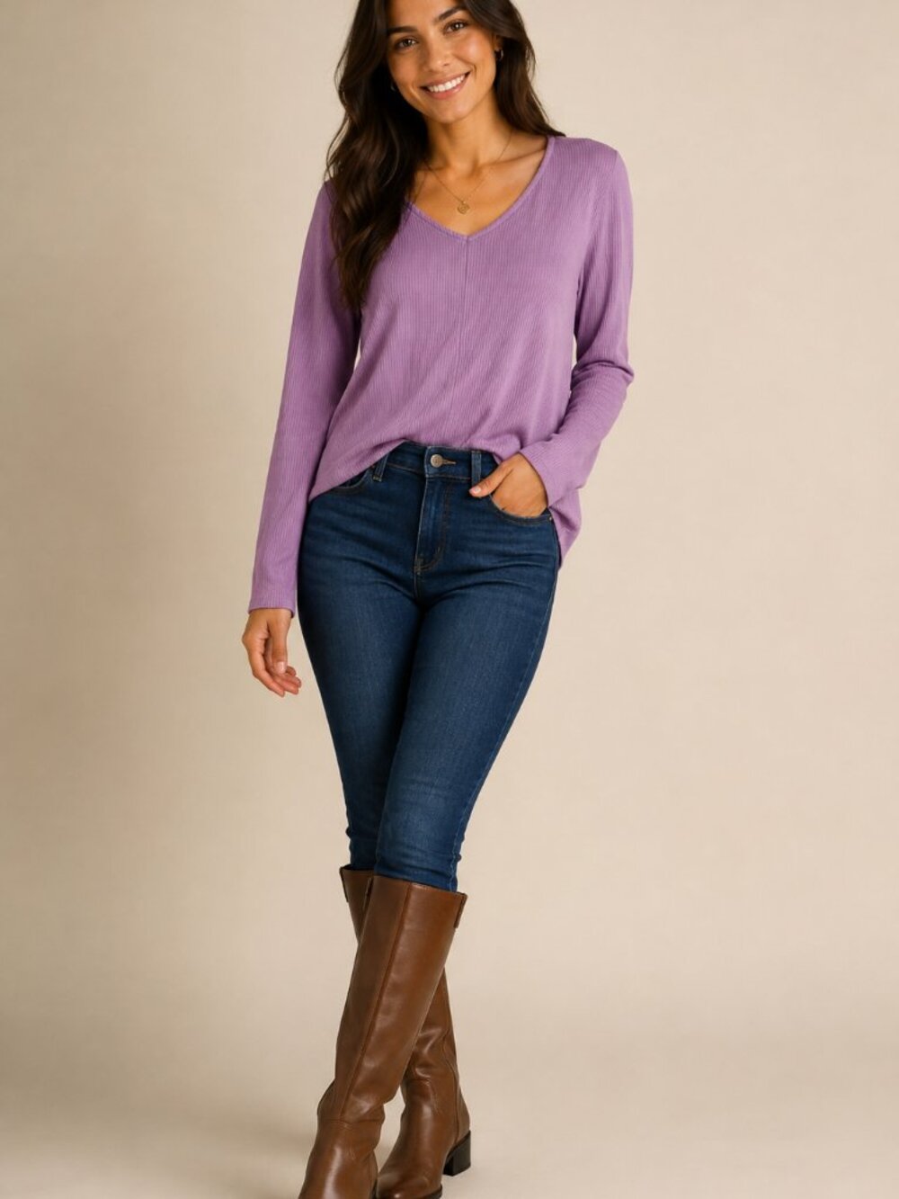 On 34th V-Neck Top